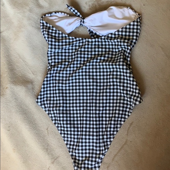 SOLD Forever21 Gingham black and white one piece - Picture 3 of 3